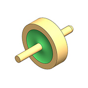 อิมพีแดนซ์ลักษณะเฉพาะ 50Ω - ปลายกลมแบนแกนเดี่ยว